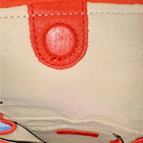 American Leather Co. Kansas Leather Crossbody with Coin Purse Brown/Red/Rust - Picture 3 of 14